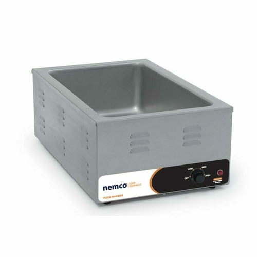 Nemco 6055A-220 Stainless Steel Countertop Warmer (Export) - 220 Volts 1200 Watts