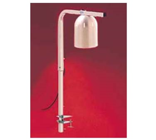 Nemco 6004-1 Single Bulb Portable Clamp Counter Mount Heat Lamp - 120 Volts 250 Watts