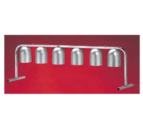 Nemco 6008-6 6 Bulbs Portable Counter Unit Free Standing Heat Lamp - 120 Volts 1500 Watts