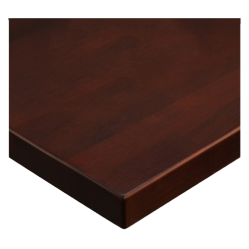 JMC Furniture 24X24 BEECHWOOD PLANK DARK MAHOGANY Square Plank Style Table Top