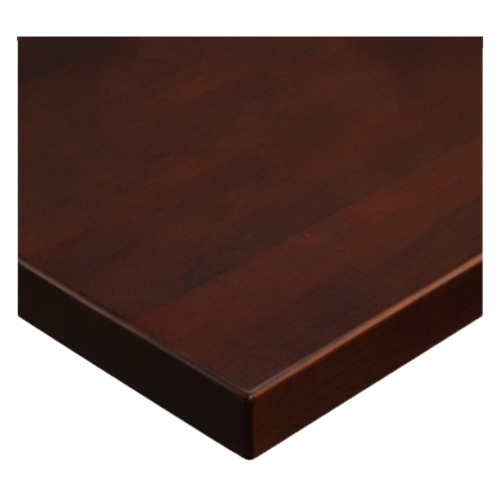 JMC Furniture 36X36 BEECHWOOD PLANK DARK MAHOGANY Square Plank Style Table Top