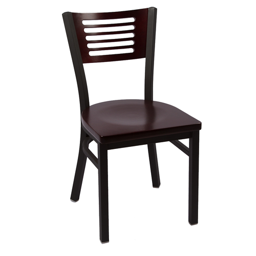 JMC Furniture JONES RIVER SERIES CHAIR WOOD 17.5" W x 33.5" H Wood Seat Metal Frame Jones River Series Side Chair