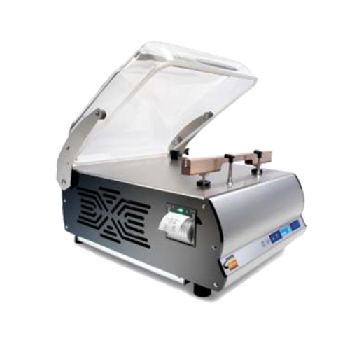 Univex VP50N21D 23.9" W x 25.1" D x 16.5" H Single Chamber Countertop AISI 304 Stainless Steel Construction Vacuum Packaging Machine - 120 Volts - 1-Phase