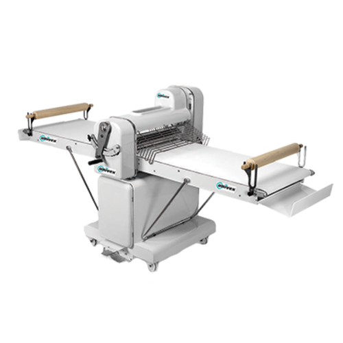 Univex SFG 500 TM 111.20" W x 42.20" D x 50" H Floor Model 111.2" Long Heavy Duty Rolling Pins Reversible Dough Sheeter - 220 Volts 3-Phase