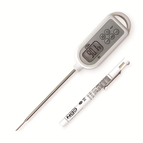 CDN DTW450 4.5" Stem Stainless Steel High Heat Waterproof Thermometer