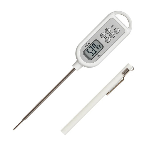 CDN DTW450 4.5" Stem Stainless Steel High Heat Waterproof Thermometer