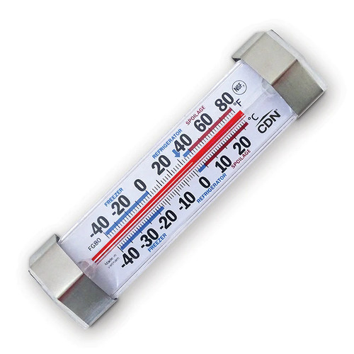 CDN FG80 Shatterproof Color-Coded Scale Polycarbonate Case Freezer Thermometer