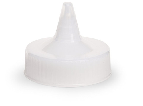 Vollrath 4914-13 Clear Closable Wide Mouth Single Tip Fits 32 Oz. Squeeze Bottle Replacement Cap