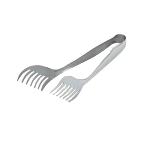 Vollrath 46988 9" Stainless Mirror Polished Outside Satin Inside Imported Spaghetti Tongs