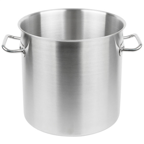 Vollrath 47722 18 Quart Stainless Steel Body with 1/4" Aluminum Combination Satin/Mirror Finish Solid Loop Welded Handle Intrigue Stock Pot