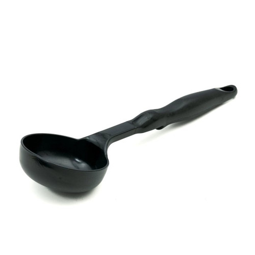 Vollrath 5283920 6 Oz. Black One-Piece Ergonomic Handle Nylon Round Solid Spoodle