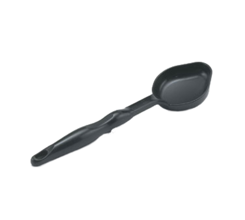 Vollrath 5292820 4 Oz. Black One-Piece Ergonomic Handle Nylon Oval Solid Spoodle