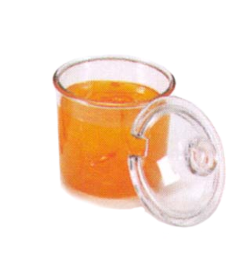 Vollrath 528J-13 8 Oz. Clear Polycarbonate Dripcut Condiment Jar Only (12 Each Per Case)