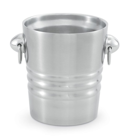 Vollrath 46616 2.1 Quart Heavy Gauge Stainless Steel Satin Finish Imported Double Wall Insulated Champagne and Wine Bucket