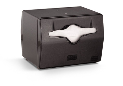 Vollrath 8545-06 Black with Black Face Table Type Napkin Dispenser