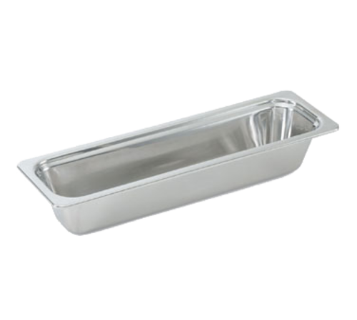 Vollrath 8230905 4.4 Qt. Stainless Steel 1/2 Size Long Miramar Plain Food Pan