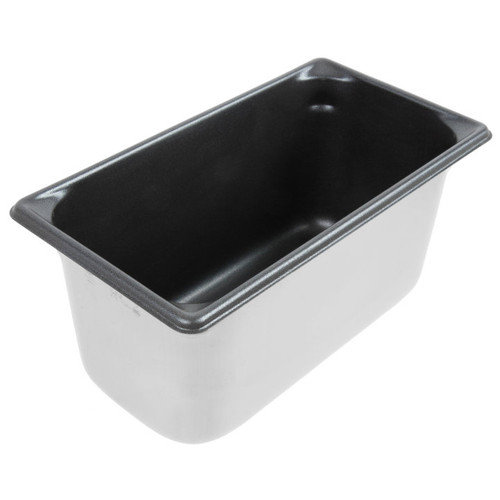 Vollrath 70362 6.1 Qt. 6" Deep 22 Gauge Stainless Steel Super Pan V with SteelCoat x3 Non-Stick Interior Third Size Food Pan
