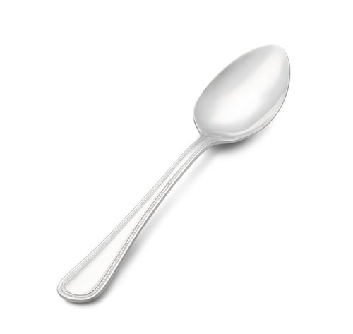 Vollrath 48228 8 1/4" Stainless Serving Spoon Mirror Finish BROCADE Heavyweight Imported Flatware