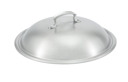 Vollrath 49429 14" Dia. 3-Ply Construction Satin Finish Interior & Exterior with Mirror Finish Handle Miramar High Dome Cover