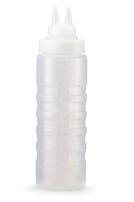 Vollrath 22024-13 24 Oz. Clear Bottle Wide Mouth Converter Kit