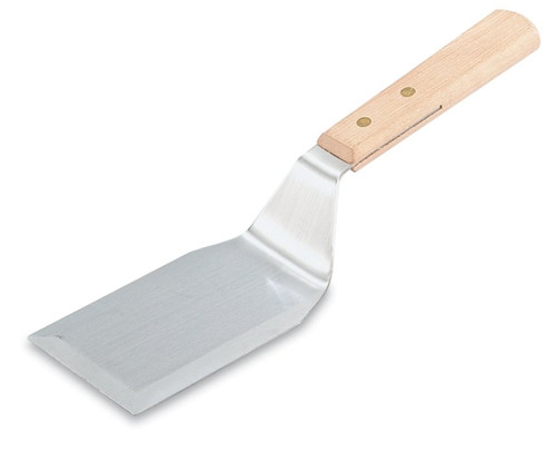 Vollrath 48080 11" Overall Length Stainless with Wood Handle Imported Hamburger Turner