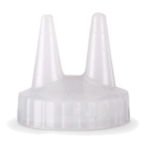 Vollrath 2200-13 Clear Standard Mouth Twin Tip Replacement Color Cap (12 Each Per Case)