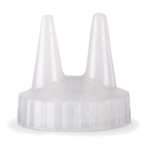 Vollrath 2200-13 Clear Standard Mouth Twin Tip Replacement Color Cap (12 Each Per Case)