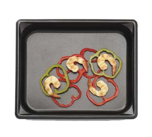 Vollrath 70042 14 Qt. 4" Deep 22 Gauge Stainless Steel Super Pan V with SteelCoat x3 Non-Stick Interior Full Size Food Pan