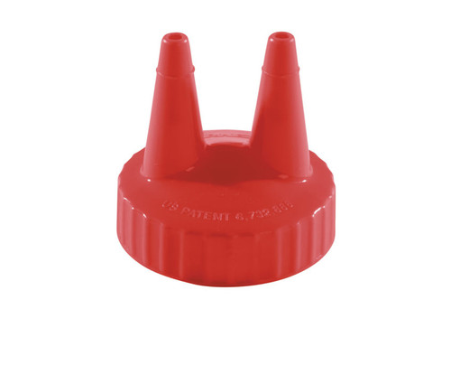 Vollrath 2200-02 Red Standard Mouth Twin Tip Replacement Color Cap