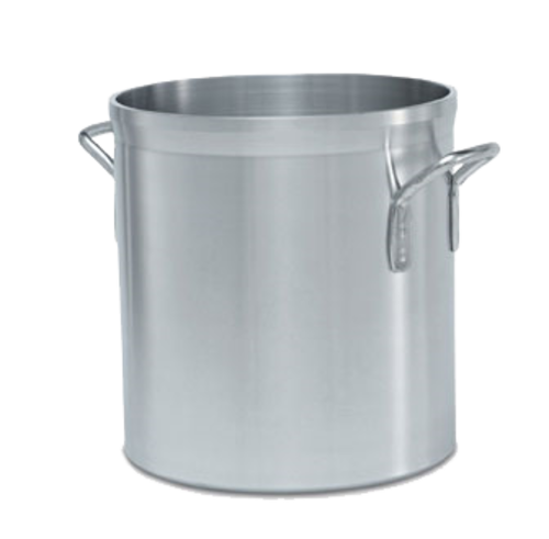 Vollrath 68616 15 Quart 2 Ga. Heavy Duty Aluminum Welded Handles Natural Finish Double-Thick Top & Bottom Classic Select Stock Pot