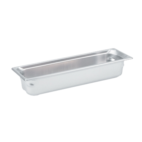 Vollrath 90512 Stainless Steel 1 1/2" Deep 22 Gauge Top Flange Corners with Concave Indentation Super Pan 3 2/4 GN Food Pan