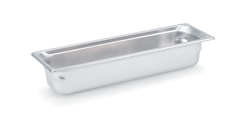 Vollrath 90512 Stainless Steel 1 1/2" Deep 22 Gauge Top Flange Corners with Concave Indentation Super Pan 3 2/4 GN Food Pan