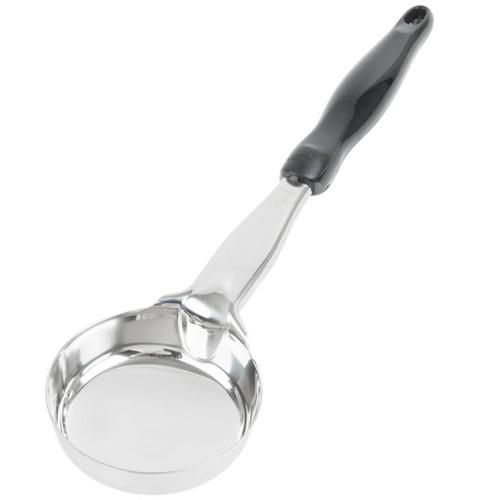 Vollrath 6433520 5 Oz. Stainless Steel Nylon Handle Coded Black Heavy Duty Solid Round Bowl Spoodle