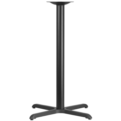 Flash Furniture XU-T3030-BAR-GG 30" x 30" x 42"H Black Powder Coated Finish Cast Iron X-Base Bar Height Table Base