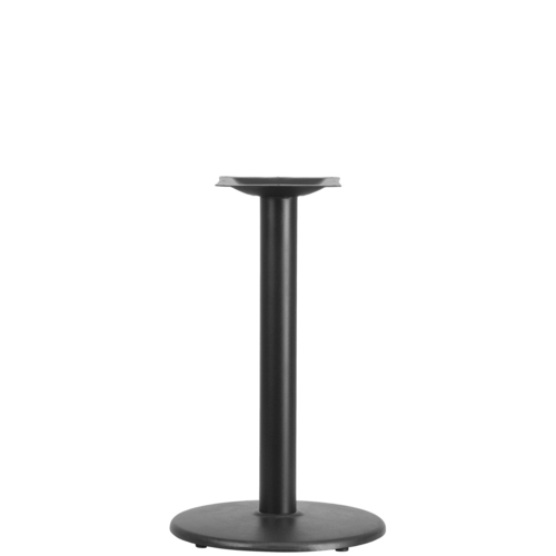 Flash Furniture XU-TR18-GG 18" x 30" x 0" Black Powder Coated Finish Cast Iron Round Base Dining Height Table Base