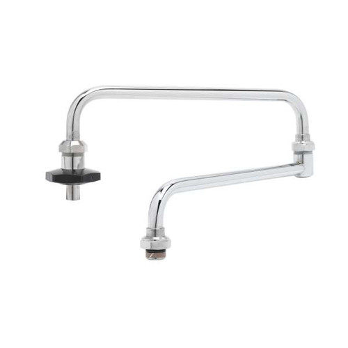 T&S Brass 002872-40 Chrome Plated Brass 24" Double Joint Nozzle Assembly
