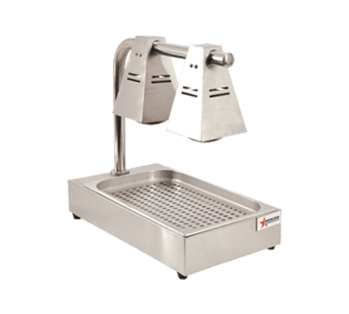 Omcan USA 39601 Double Bulb Countertop Chip Dump - 110 Volts 1-Ph