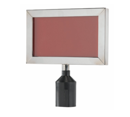 AARCO HSF811C 11.13" W x 8.63" H Polished Chrome Finish Horizontal Form-A-Line Sign Frame