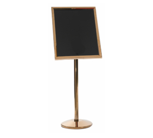 AARCO P-5B 53" H Brass Broadcaster Display Stand