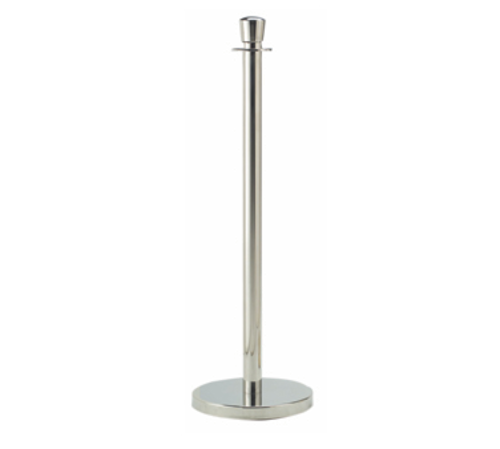 AARCO LC-7 Polished Chrome Finish Portable Form-A-Line Crowd Control Post