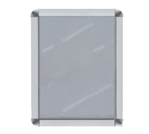 AARCO DSN1411 11" W x 14" H Lightweight Aluminum Satin Anodized Wall Mounted Deluxe Snap Frame