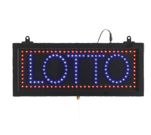 AARCO LOT04S 16.13"W x 6.75"H "LOTTO" (3) Display Modes LED Sign