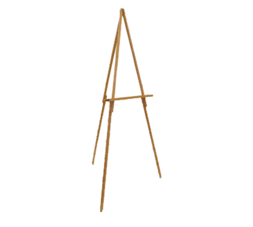 AARCO WE60 64" H Solid Wood Oak Display Easel