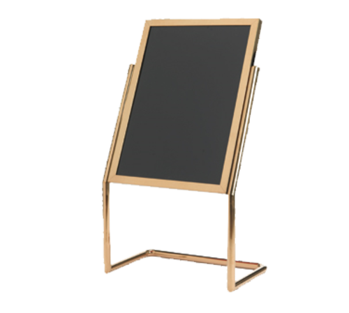 AARCO P-17B 25" W x 48" H Brass Broadcaster Display Stand