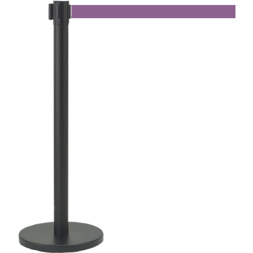 AARCO HBK-7PU 40" Retractable Purple Belt Style Form-A-Line™ Crowd Control System