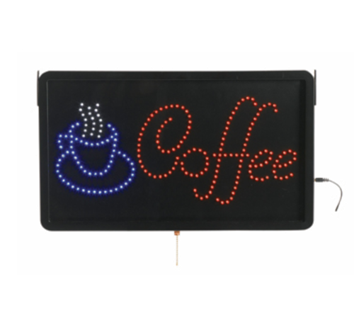 AARCO COF03L 22"W x 13"H "Coffee" (3) Display Modes LED Sign