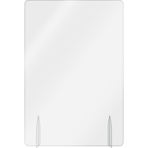 AARCO FPT3624 36" x 24" Clear Acrylic Freestanding Protection Shield