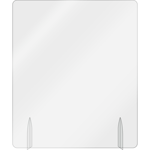 AARCO FPT3630 36" x 30" Clear Acrylic Freestanding Protection Shield