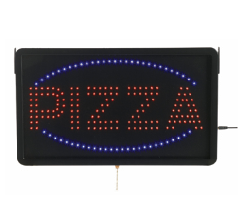 AARCO PIZ01L 22"W x 13"H "PIZZA" (3) Display Modes LED Sign