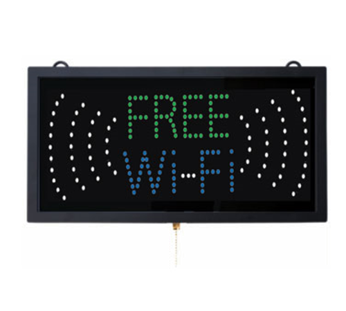 AARCO FRE11M 18.75"W x 9.75"H "FREE Wi-Fi" (3) Display Modes LED Sign